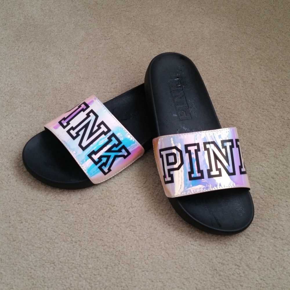 Victoria Secret Pink Iridescent Slide